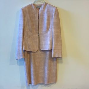Tahari Pink Blazer and Dreas Two Piece Set